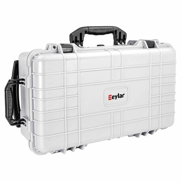 Eylar 22in Carry-On Travel Roller Gear Hard Case Waterproof w/ Foam White - SA00034-WHI