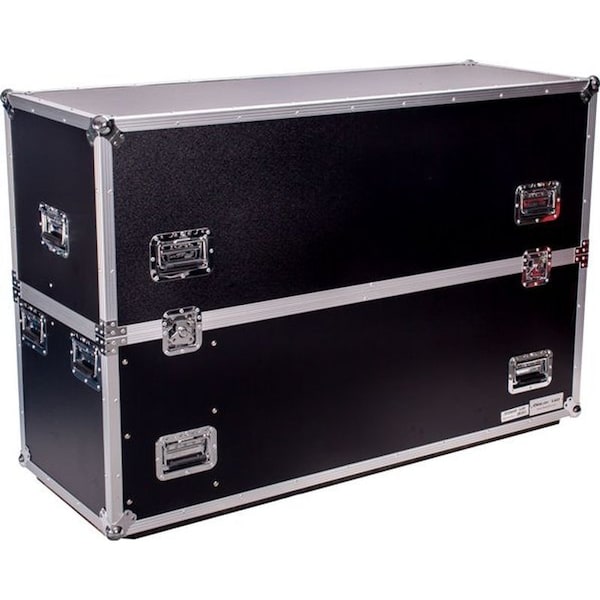 Deejay Led Fly Drive Case For Two 50 inch LED or Plasma Displays with Caster Board - TBH2LED50WHEELS
