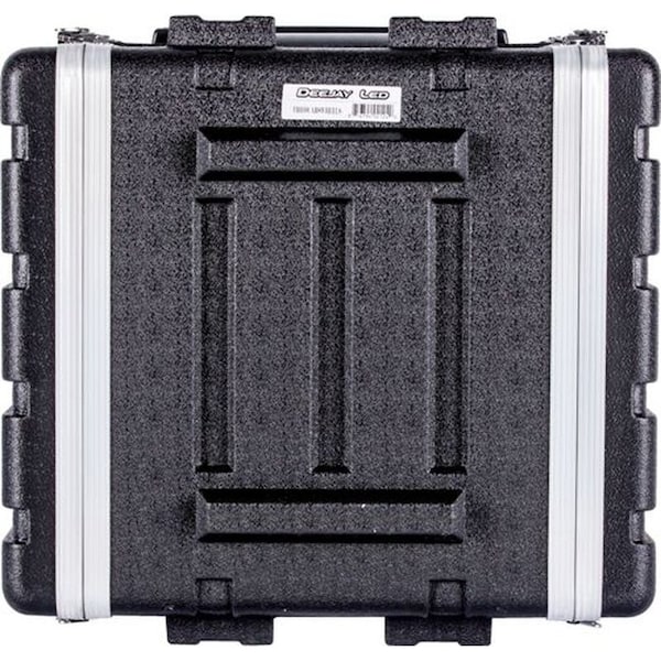 Deejay Led Fly Drive Case -10u Space ABS Molded for Tough Durable Interior and Exterior Case For 19-Inch Ampli - TBH10UABSWHEELS