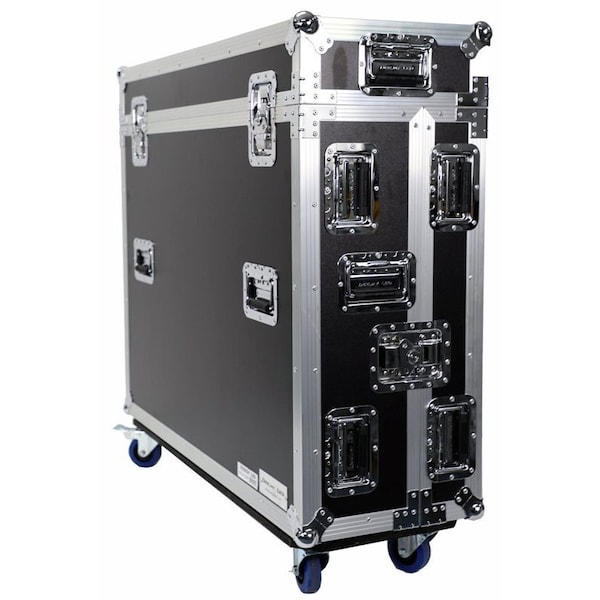 Deejay Led Fly Drive Case For Yamaha CL5 64CH Digital Mixing Console w/Wheels BLACK Color - TBHYAMCL5DHW