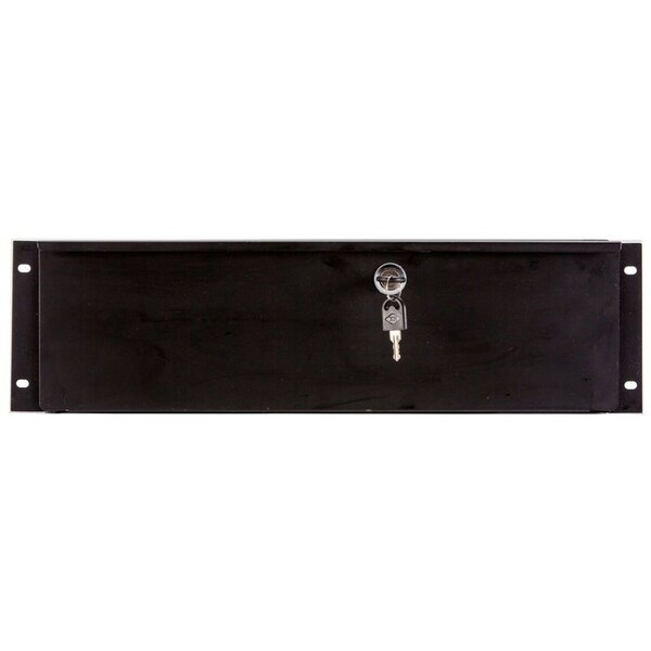 Deejay Led 3U-Space Metal Locking Rack Drawer for Standard DJ Size Equipment. - TBH3URDW