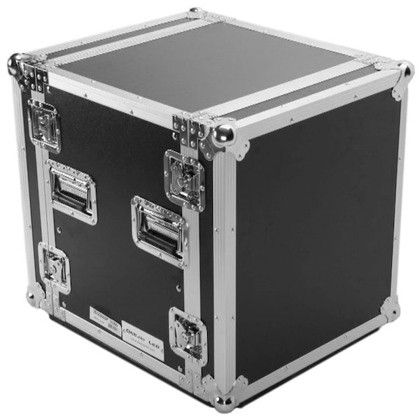 Deejay Led Fly Drive Case For 19-in Width DJ Amplifier or Similarly Sized Equipment w/Laptop Shelf w/Wheels - TBH12UADW