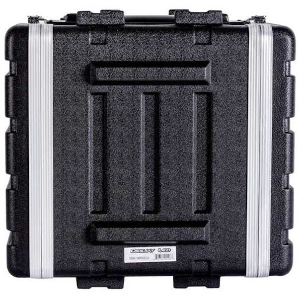 Deejay Led Fly Drive Case -6u Space ABS Molded for Tough Durable Interior and Exterior Case For 19-Inch Amplif - TBH6UABSWHEELS