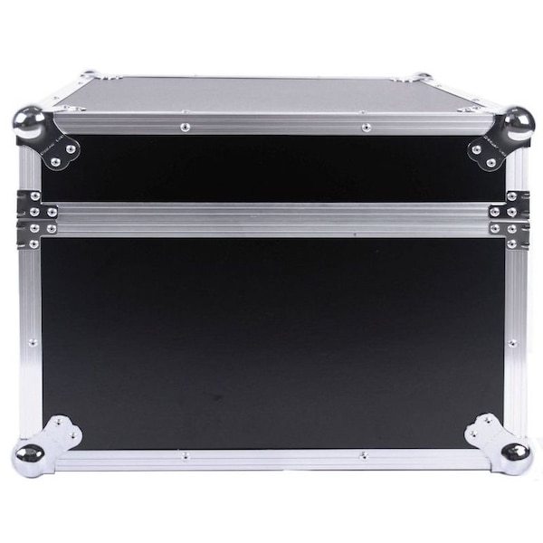 Deejay Led Fly Drive Case 8u Space Slant Mixer Rack / 4 u Space Vertical Rack System with Full AC Door - TBHM804E