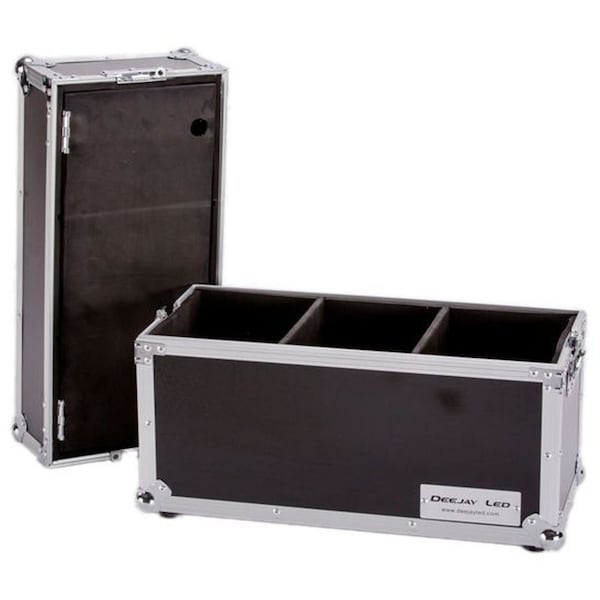 Deejay Led Fly Drive Case For Microphone Case For 18 Mics W/ Storage  or Similarly Sized Equipment w/Wheels - TBHMIC18S