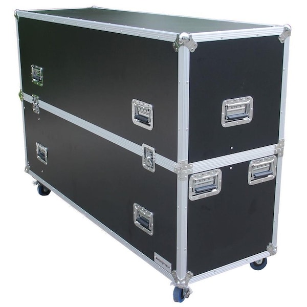 Antakipro Fly Drive Case For Two 63-inch LED or Plasma Displays with Caster Board - AP-2LED63W
