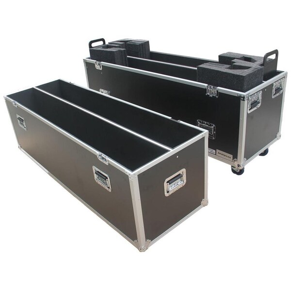 Antakipro Fly Drive Case For Two 63-inch LED or Plasma Displays with Caster Board - AP-2LED63W