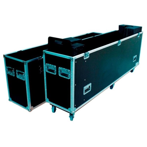 Deejay Led Fly Drive Case For One 80 to 90-In LED Television or Similarly Sized Equipment w/Wheels - TBH1LED90WHEELS