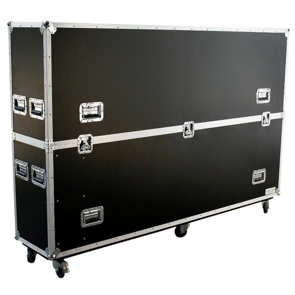 Deejay Led Fly Drive Case For One 80 to 90-In LED Television or Similarly Sized Equipment w/Wheels - TBH1LED90WHEELS
