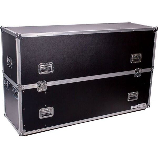 Deejay Led Fly Drive Case For Two 70-inch LED or Plasma Displays with Caster Board - TBH2LED70WHEELS