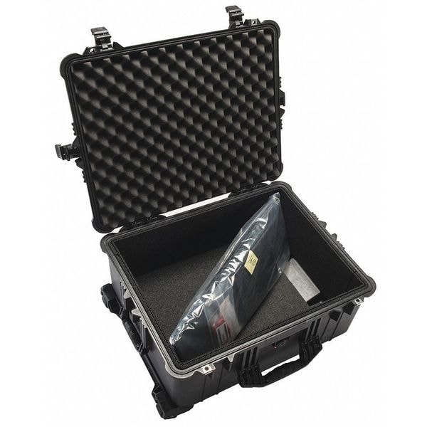 Pelican Black Rolling Case, 26.2"L x 23"W x 13.68"D, Material: Polypropylene - 1610MNF