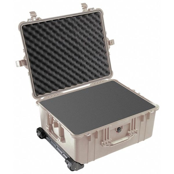 Pelican Desert Tan Protective Case, 24.8"L x 19.69"W x 11.88"D - 1610