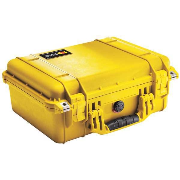 Pelican Yellow Protective Case, 16.44"L x 13"W x 6.8"D - 1450-001-240