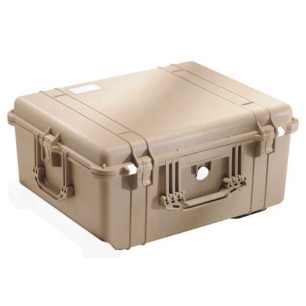 Pelican Desert Tan Protective Case, 24.83"L x 19.69"W x 11.88"D - 1610-021-190
