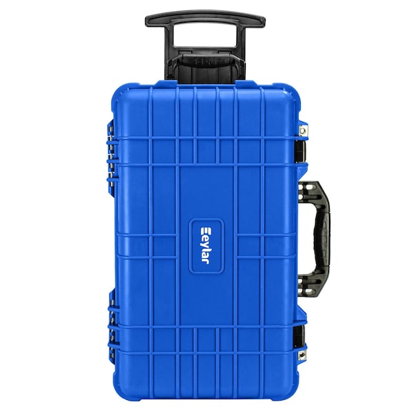 Eylar 22in Carry-On Travel Roller Gear Hard Case Waterproof w/ Foam Blue - SA00034-BLU