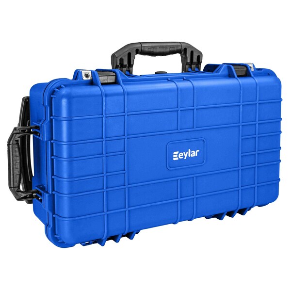 Eylar 22in Carry-On Travel Roller Gear Hard Case Waterproof w/ Foam Blue - SA00034-BLU