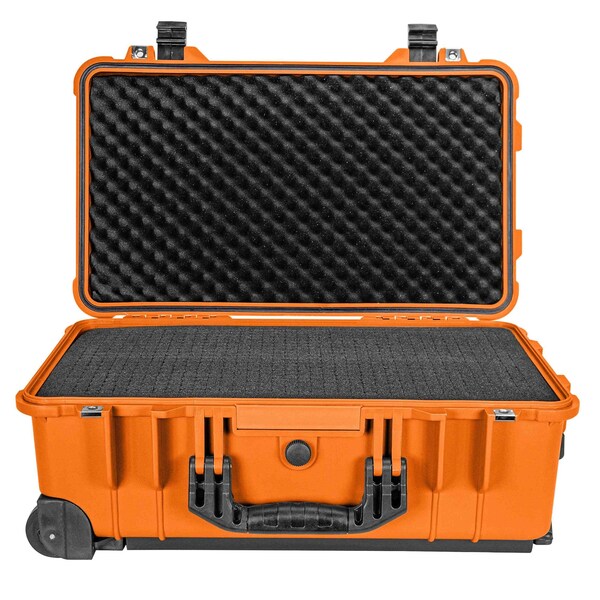 Eylar 22in Carry-On Travel Roller Gear Hard Case Waterproof w/ Foam Orange - SA00034-ORG