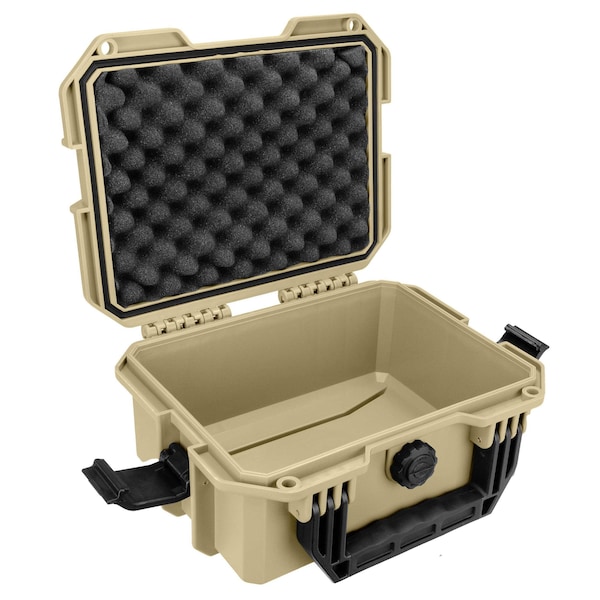 Eylar Intact 11.8in Stacker Series Compact Hard Gear Case with Foam Tan - NG00010-TAN