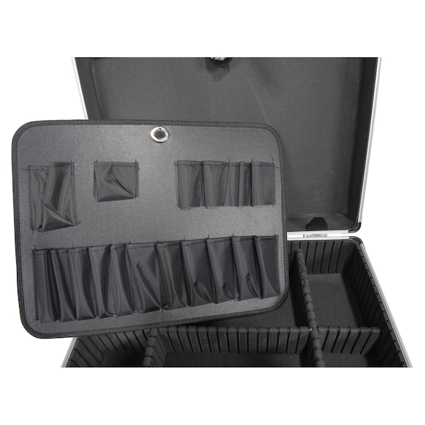 Vestil ALUMINUM STORAGE CASE W/ COMBO LOCK, 14 X 18 X 6 - CASE-1814-CL-BK