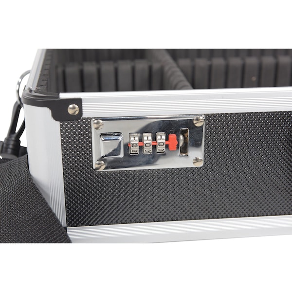 Vestil ALUMINUM STORAGE CASE W/ COMBO LOCK, 14 X 18 X 6 - CASE-1814-CL-BK