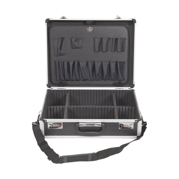Vestil ALUMINUM STORAGE CASE W/ COMBO LOCK, 14 X 18 X 6 - CASE-1814-CL-BK