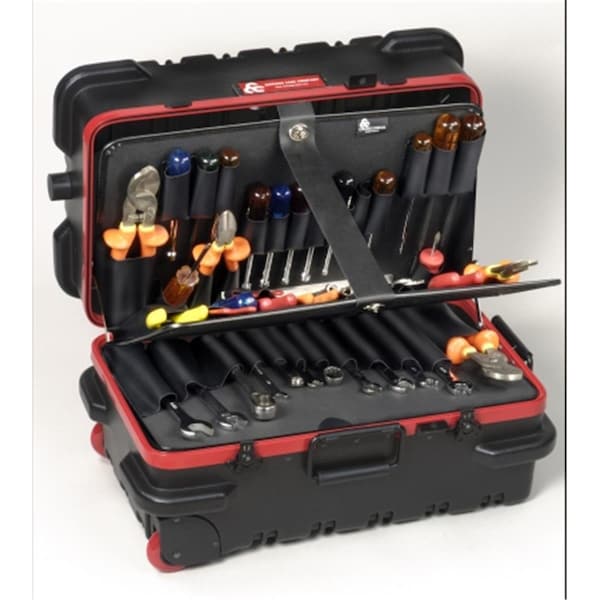 Light House Beauty RMMSLCART Military Ready Slimline Black Tool Case - LI3363829