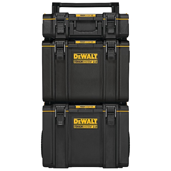 Dewalt ToughSystem 2.0 Rolling Tower Tool Box, Multi, Black, 24 in W x 20 in D x 38 in H - DWST60436
