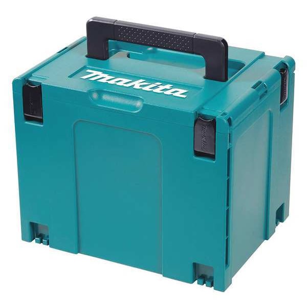 Makita MAKPAC Interlocking Tool Case, Plastic, Blue, 15-1/2 in W x 11-1/2 in D x 12-1/2 in H - 197213-3