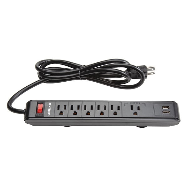 Craftsman Black, Magnetic Power Strip, Steel - CMST82693