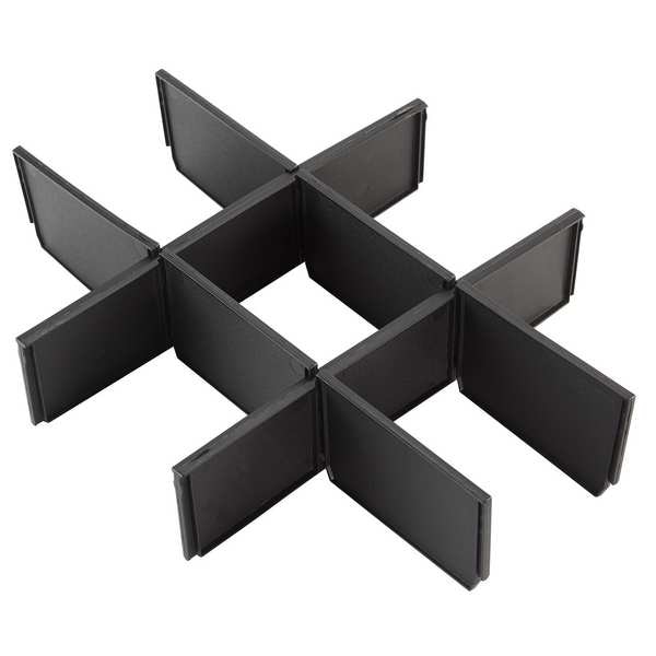 Milwaukee Tool Packout Drawer Divider Kit for 3 Drawer Tool Box, Plastic, 12-1/2 in L x 16-5/16 in W x 3 in H, 8 PK - 48-22-8473