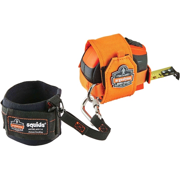 Ergodyne Wrist Tool Lanyard, Carabiner, 8in.L, Black - 3114