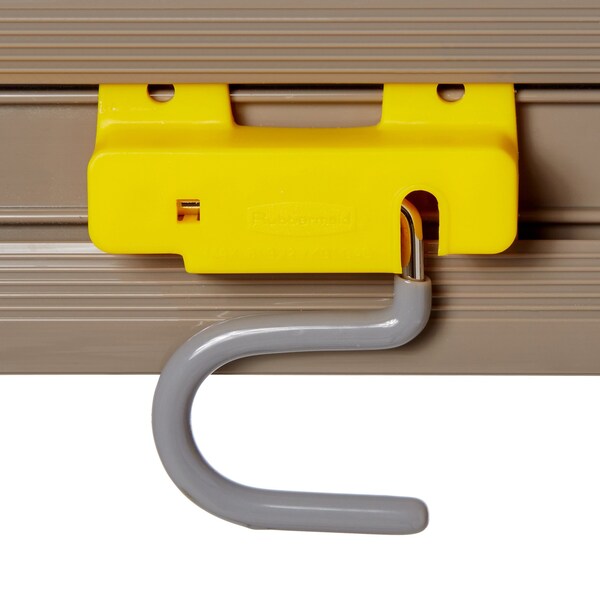 Rubbermaid Commercial Organizer/Tool Holder, S-Hooks, 4/CT, Gray 4PK - RCP199300CT