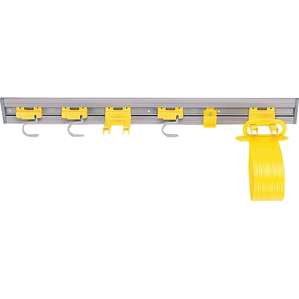 Rubbermaid Commercial Organizer/Tool Holder, S-Hooks, 4/CT, Gray 4PK - RCP199300CT