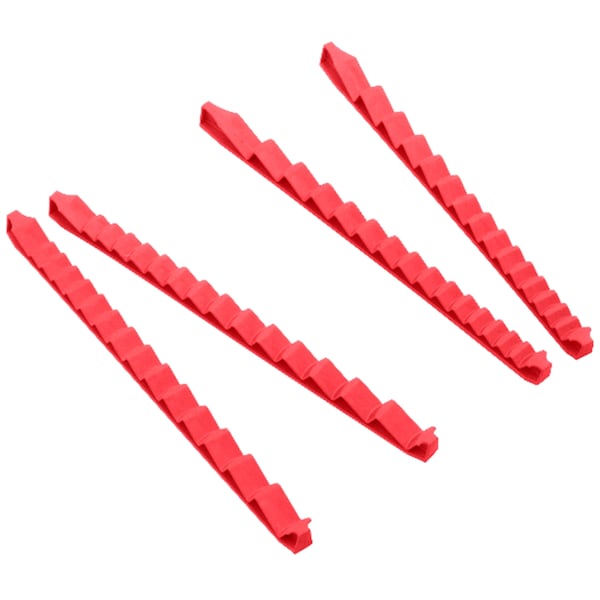 Ernst Manufacturing 30 Tool 'No-Slip' Low Profile Wrench Rails, Red - 6050