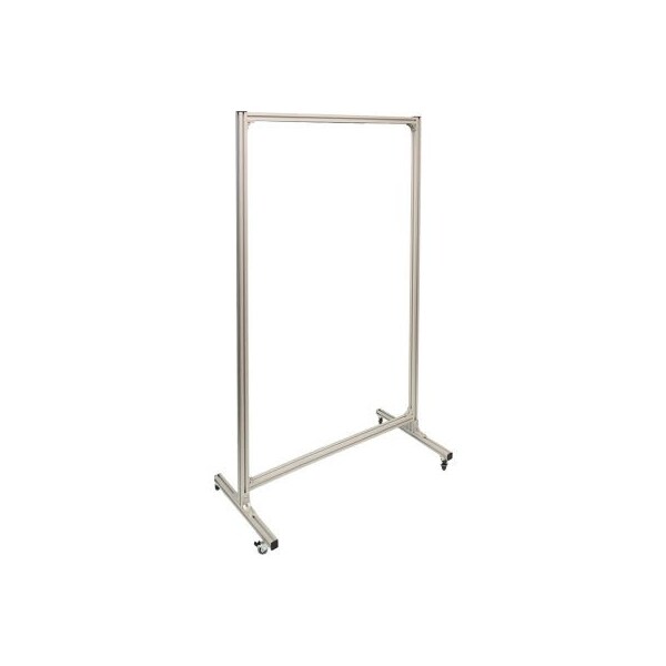 Nmc National Marker Mobile Cart For Signs & Shadow Boards, Up To 72"H x 48"W, Anodized Aluminum Frame - MC03