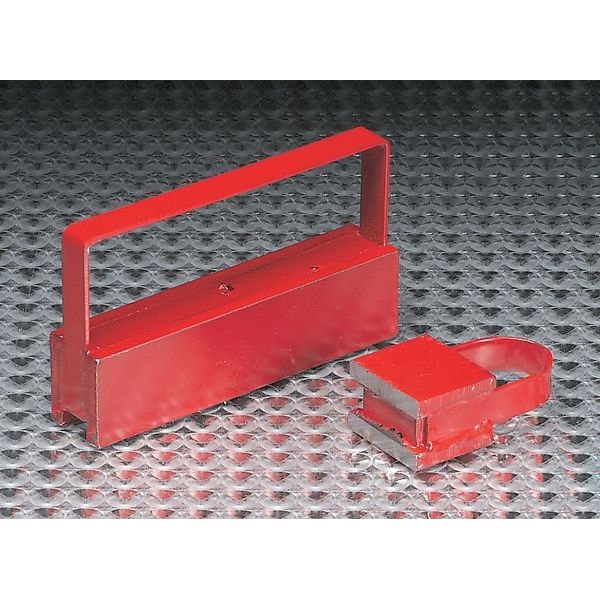 Zoro Select Handle Magnet, Steel, 25 lb, 3/4 Wx1-1/8L - 07212