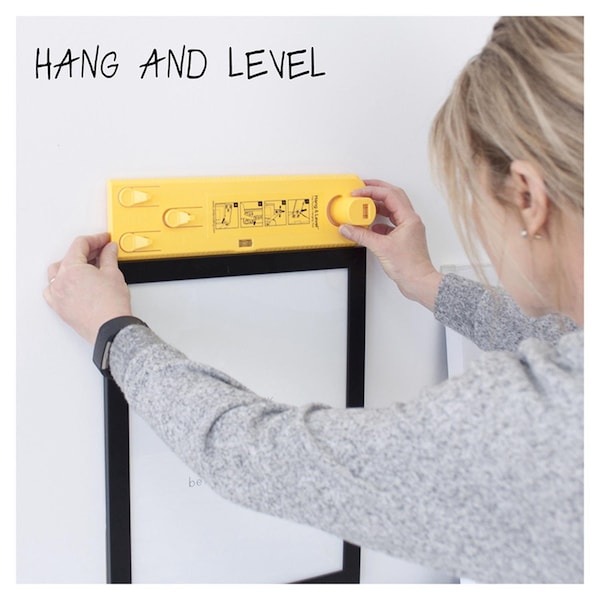 Under The Roof Under The Roof Decorating Hang and Level Yellow Assorted Picture Hanger 10 lb 1 each - 100119