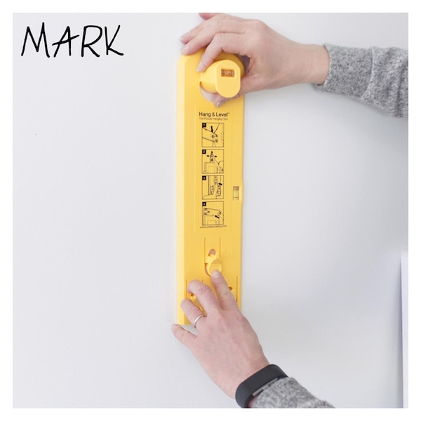 Under The Roof Under The Roof Decorating Hang and Level Yellow Assorted Picture Hanger 10 lb 1 each - 100119