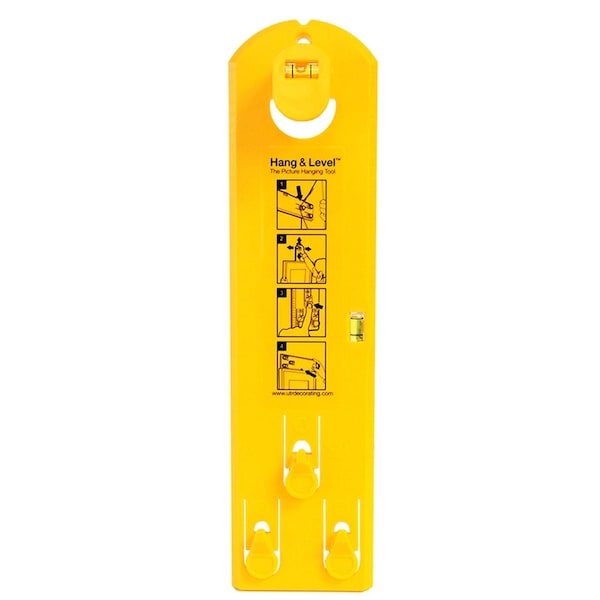 Under The Roof Under The Roof Decorating Hang and Level Yellow Assorted Picture Hanger 10 lb 1 each - 100119