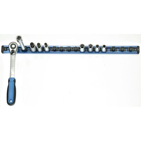 Gedore Tool Holding Rail, 1/2", Magnetic, 580mm - SL 1916