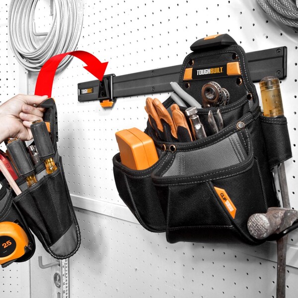 Toughbuilt ToughBuilt 24 in. W X 7.48 in. H X 0.47 in. D Wall Tool Organizer Steel Black - TB-53-2BES