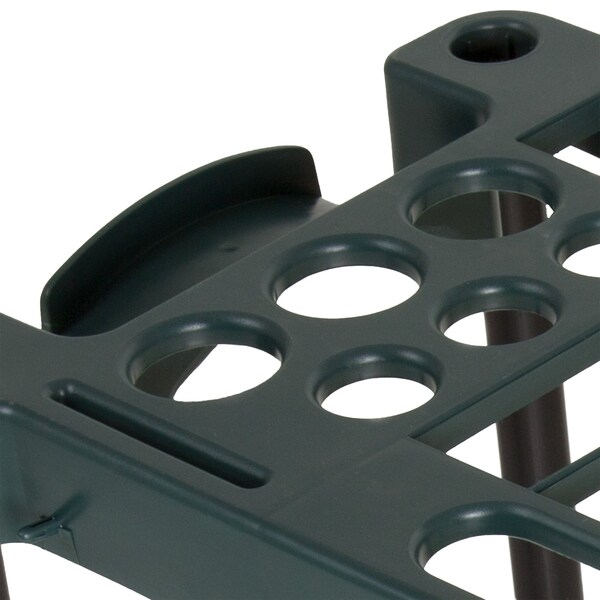 Stalwart Garden Tool Organizer - 23-Inch Rack Holds 30 Tools to Maximize Floor Space by Green - 554665MNC