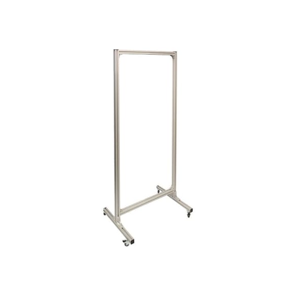 Nmc National Marker Mobile Cart For Signs & Shadow Boards, Up To 68"H x 30"W, Anodized Aluminum Frame - MC01