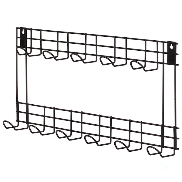 Gardenised Wall Mount Garden Tool Storage Rack Hook On Garage, Garden and Yard, Black - QI004529