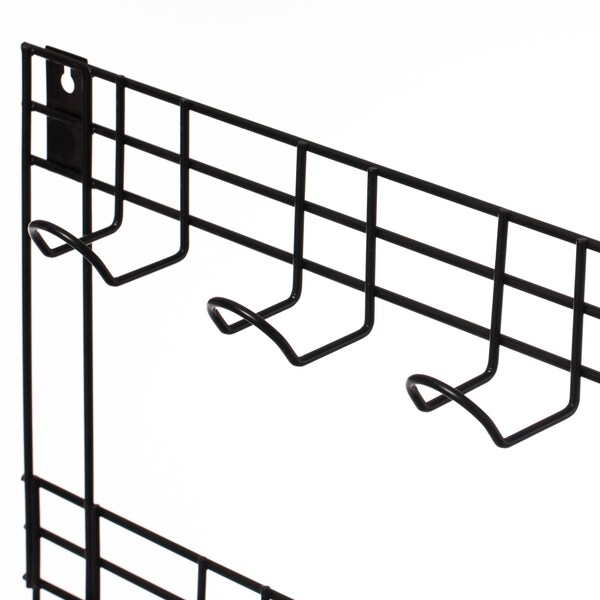 Gardenised Wall Mount Garden Tool Storage Rack Hook On Garage, Garden and Yard, Black - QI004529