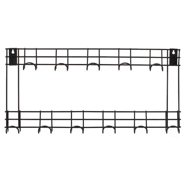 Gardenised Wall Mount Garden Tool Storage Rack Hook On Garage, Garden and Yard, Black - QI004529