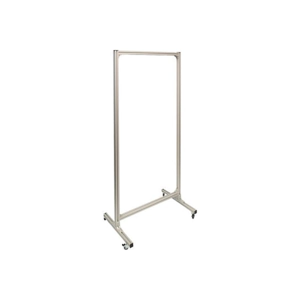 Nmc National Marker Mobile Cart For Signs & Shadow Boards, Up To 72"H x 36"W, Anodized Aluminum Frame - MC02
