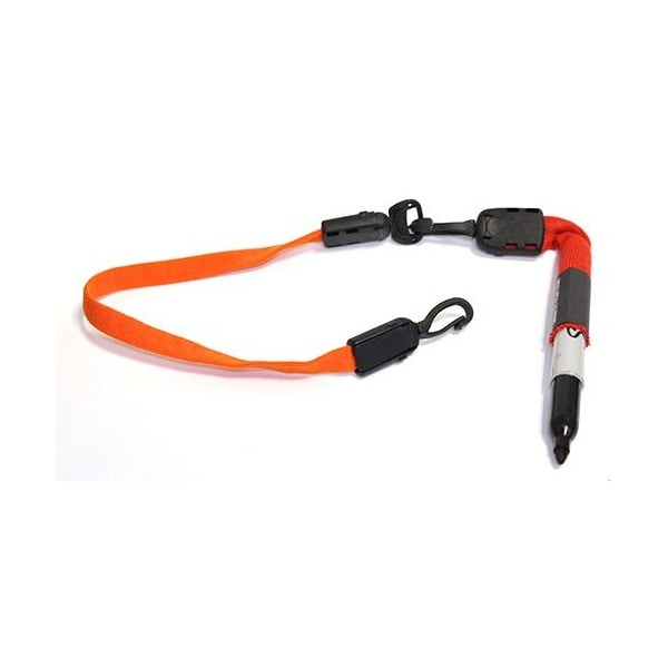 Ty-Flot Lanyard for Pen/Pencil, Orange, PK100 - BNCLP3OR