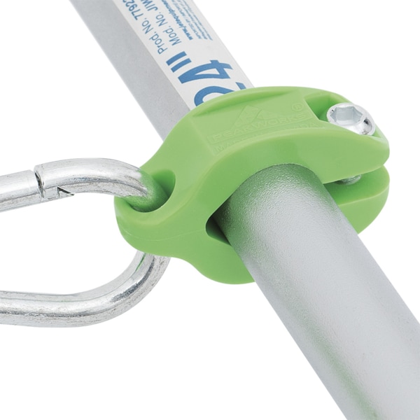 Peakworks Tool Tethering System, 3/4" Round Clamp, HDPE, Green - V8561301