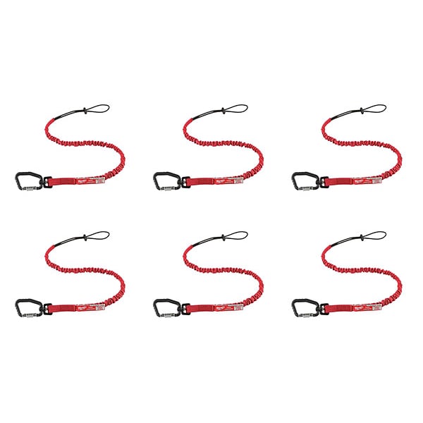 Milwaukee Tool Tool Lanyard, 6 pk, 10 lb., 36-5/16" L - 48-22-8810X6